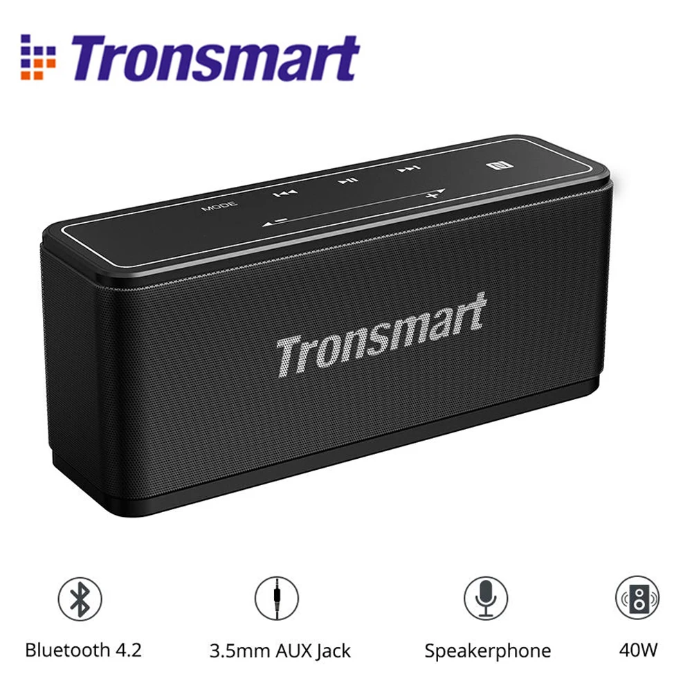 Tronsmart Element Mega Bluetooth динамик беспроводной динамик 3D цифровой звук TWS 40 Вт Выход NFC 20 м портативный динамик MicroSD карта