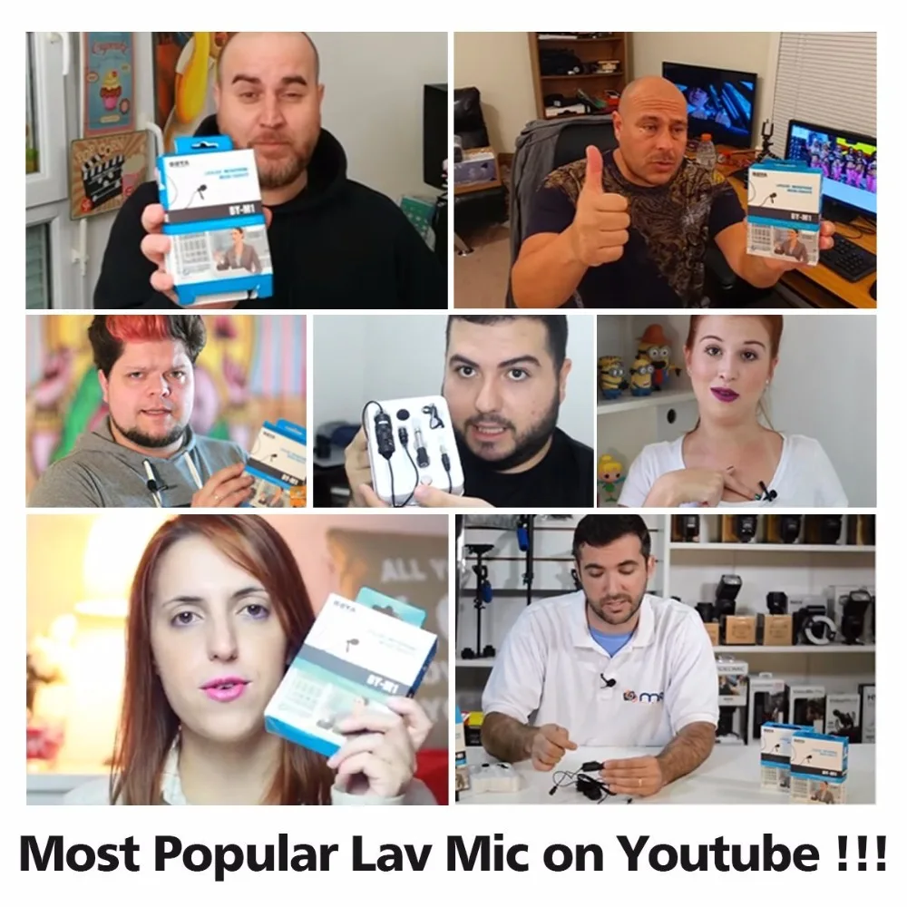 BOYA Петличный Всенаправленный Конденсаторный Микрофон Записи для iPhone DSLR