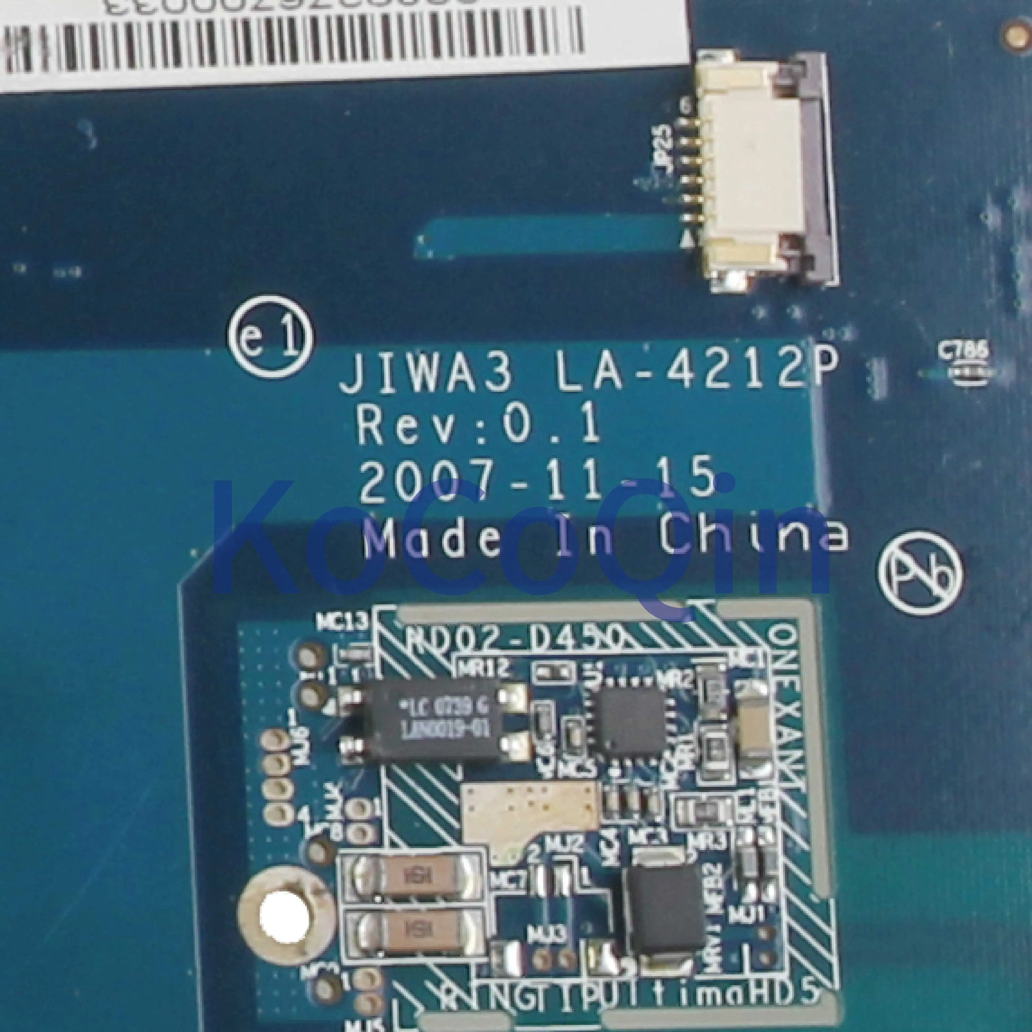KoCoQin материнская плата для ноутбука LENOVO G530 GM45 материнская плата JIWA3 LA-4212P протестирована