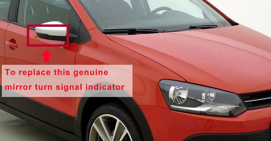 Для Volkswagen Polo Mk5 6R 6C CrossPolo 2011-боковое зеркало последовательный сигнал поворота индикаторная лампа динамический мигалка автомобильный Стайлинг