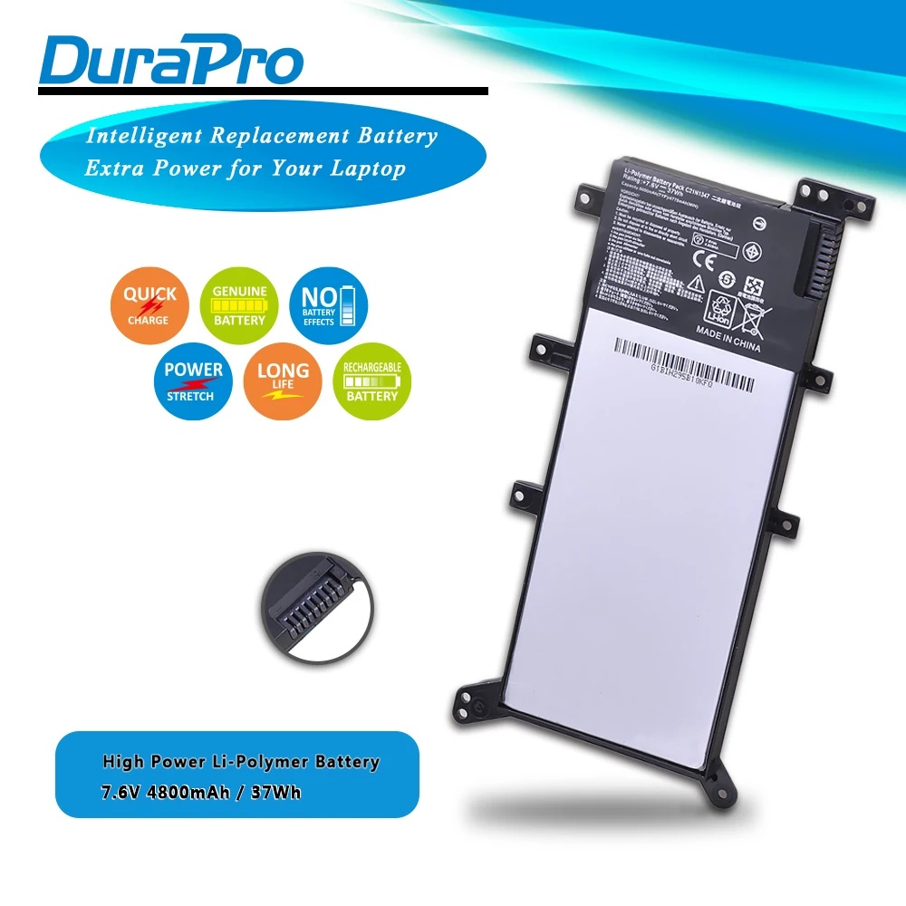 Аккумулятор 7,6 В 37Wh C21N1347 для ноутбука ASUS X555, X555L, X555LD, X555L, F555UA, F555UB, Y583LD, F555UJ, F555UF, K555L, 2ICP4/63/134