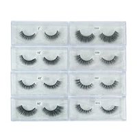 10 pairslot 3d faux mink soft lashes full strip eyelash natural charming volume cilia extension false eyelashes