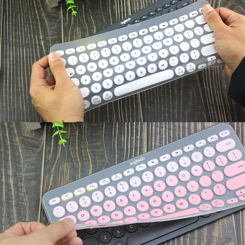 Силиконовый чехол для клавиатуры протектор с поддержкой технологии logitech K380 Bluetooth