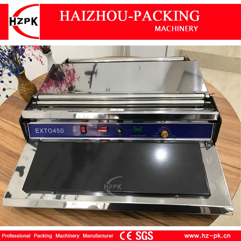 HZPK Manual Wrapping Machine Hand Wapper Packing Machine Fresh Plastic Film Wrapper For Fruits And Vegetables Preservation 45cm