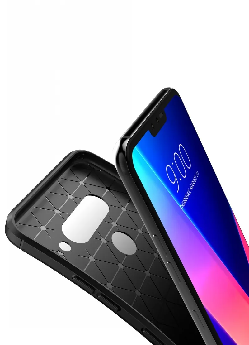 Чехол для LG V50 V40 G8 G8s чехол thinq панцири Мягкий Силиконовый противоударный ТПУ чехол из углеродного волокна для LG Stylo 5 W10 W30 K40 K12 чехол