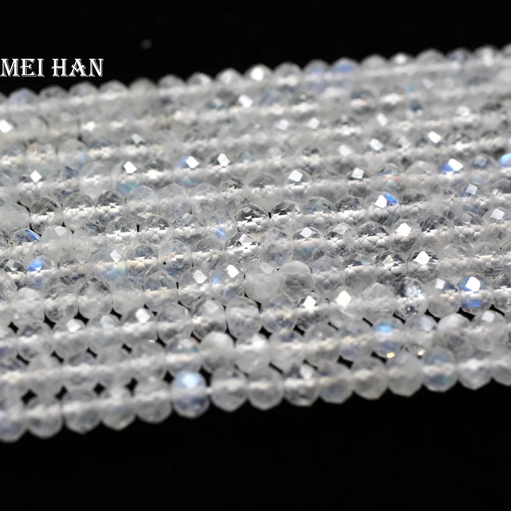 Натуральный 3*4 мм лунный камень граненый свободные перчатки для мотоцикла