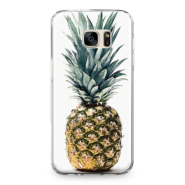 Для samsung Galaxy S5 S6 S7 край S8 S9 S10 плюс S10e Grand Prime Note 4 5 8 9 задняя крышка тропические фрукты, ананас силиконовый чехол - Цвет: 7218