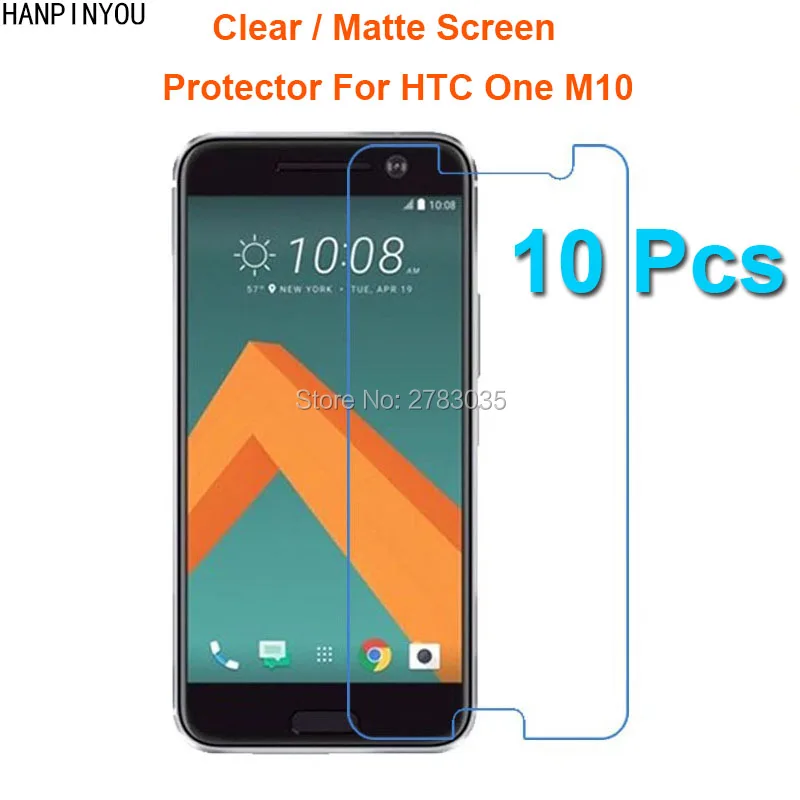 10 шт./лот для HTC One M10 5 2 дюйма HD Прозрачная/Антибликовая матовая защитная пленка