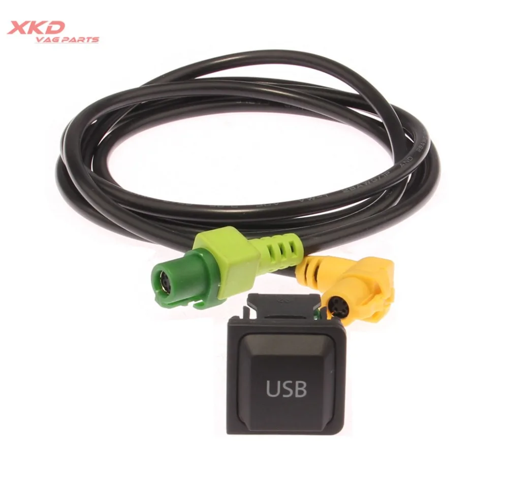 USB разъем и кабель для V W SCIROCCO Jet ta Rabbit Golf G TI MK5 MK6 RCD510|Переключатели рычаги авто| |