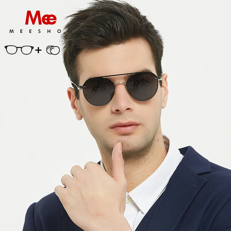 MEESHOW prescription glasses Men's  sunglasses polarized magnetic optical frame women titanium alloy sunglasses  sports glasses