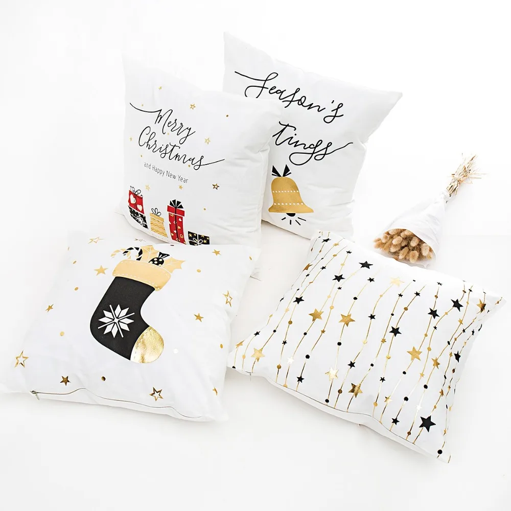 FENGRISE Рождеством Чехлы загара домашний декор наволочка хлопок белье Диван