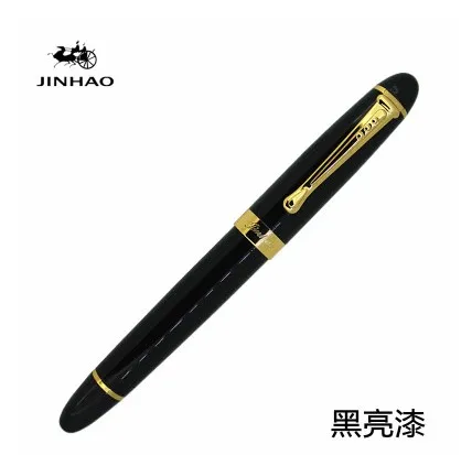 Jinhao X450 классический толстый корпус 1,0 мм изгиб перо каллиграфия ручка Высокое качество Металл перьевая ручка Роскошные чернила подарочные ручки для письма - Цвет: 01