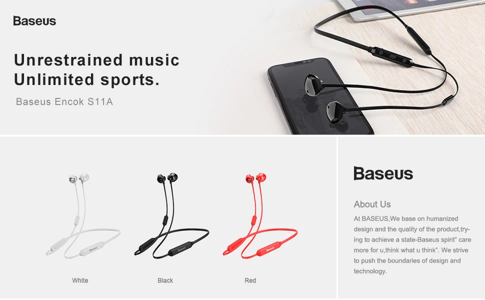 Baseus магнитные Bluetooth наушники Беспроводные спортивные Bluetooth наушники музыка бас наушники устойчивое с микрофоном гарнитура для всех мобильных телефонов