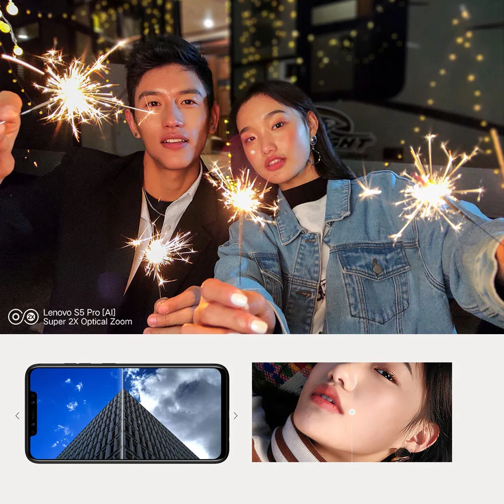 Lenovo S5 Pro L58041 ZUI 4G FDD LTE 6," QHD 2246x1080 мобильный телефон Восьмиядерный Snapdragon с двумя камерами и отпечатком пальца