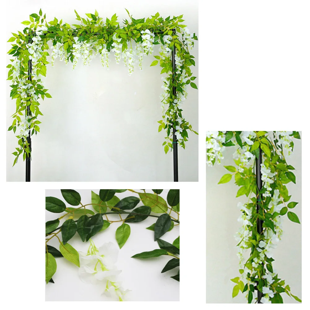 2 шт искусственный цветок растение венок из виноградных листьев Garden DIY этапе
