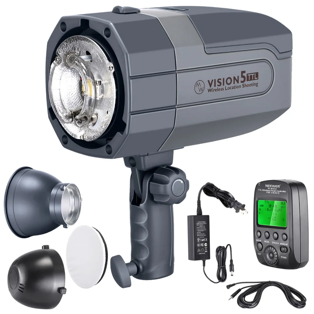 Neewer Vision5 400 Вт ttl для sony HSS наружная студийная вспышка стробоскоп с 2,4G системой и беспроводным триггером, литиевая батарея