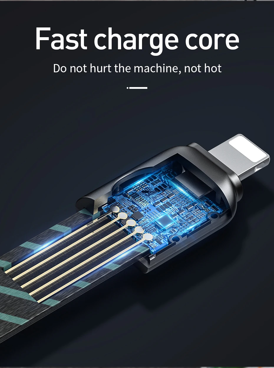 Baseus USB кабель для iPhone X Xs Max XR 2.4A Быстрая зарядка USB зарядное устройство кабель для передачи данных для iPhone кабель для мобильного телефона зарядное устройство Шнур