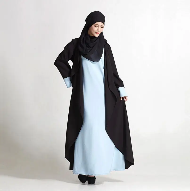 2018 Новое взрослое поддельное мусульманское платье из двух частей исламские
