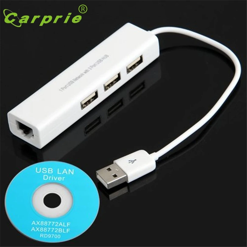 CARPRIE USB к RJ45 Lan Card Ethernet сетевой кабель + 3 порта концентратор для Win 8 7 XP Jan16 MotherLander|port