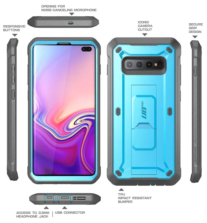 SUP чехол для samsung Galaxy S10 Plus чехол 6," UB Pro полный корпус прочная подставка чехол без встроенной защиты экрана