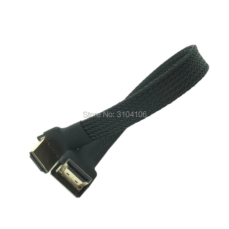 FPV Mini HDMI совместимый штекер к 2 0 Micro экранированный FPC плоский кабель для