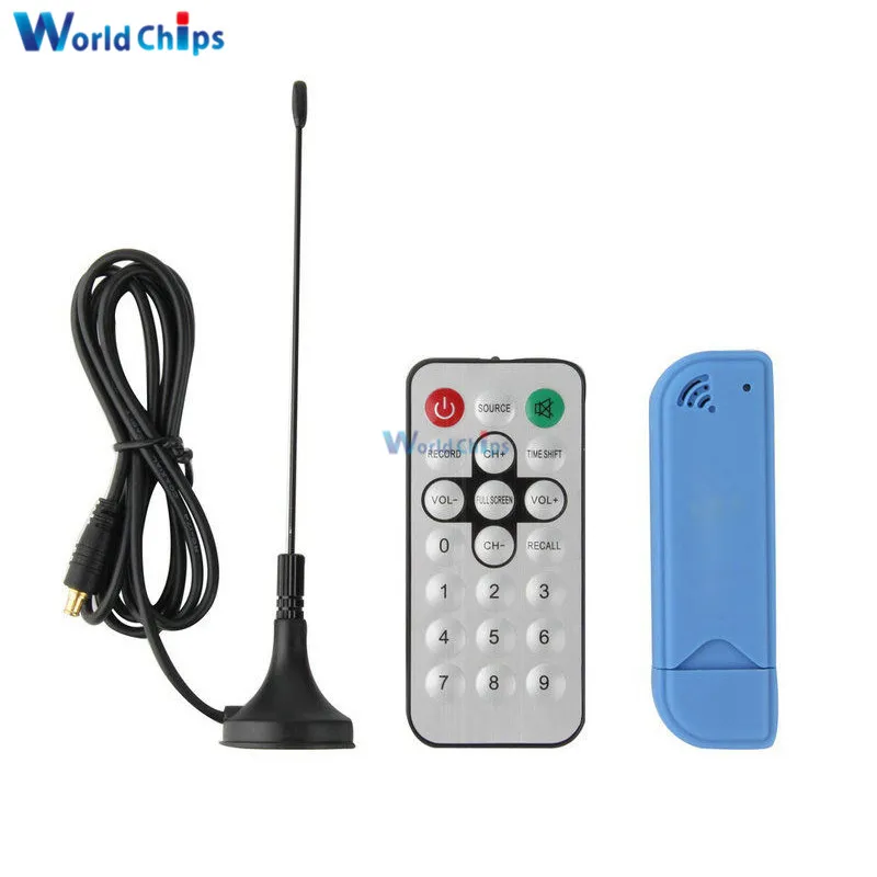 USB 2,0 цифровой DVB-T SDR DAB FM HD ТВ тюнер приемник палка RTL2832U R820T2 Поддержка многоязычного microsoft