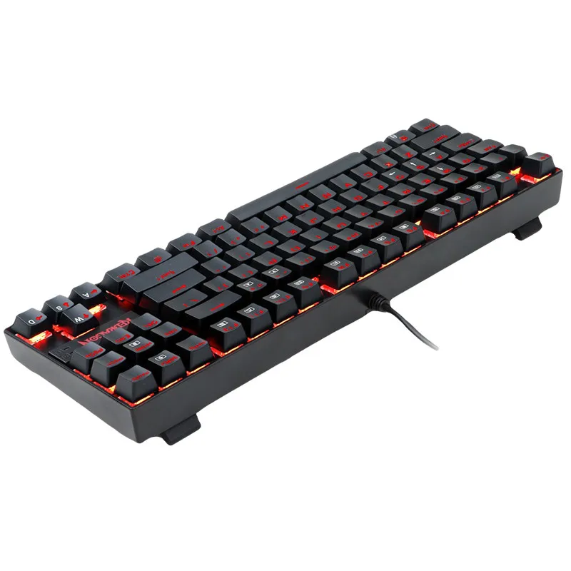 Проводная USB клавиатура высокого качества RGB светодиодный подсветка 87 клавиш геймерская Механическая эргономичная клавиатура для игровых ПК ноутбуков