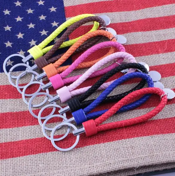 Новинка модный плетеный брелок из искусственной кожи на шнурке подвеска сделай