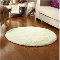 Goede Pluche Shaggy Zachte Ronde Tapijt Antislip Wateropname Vloer Tapijt Yoga Mat Voor Slaapkamer Parlor Woonkamer Thuis Levert