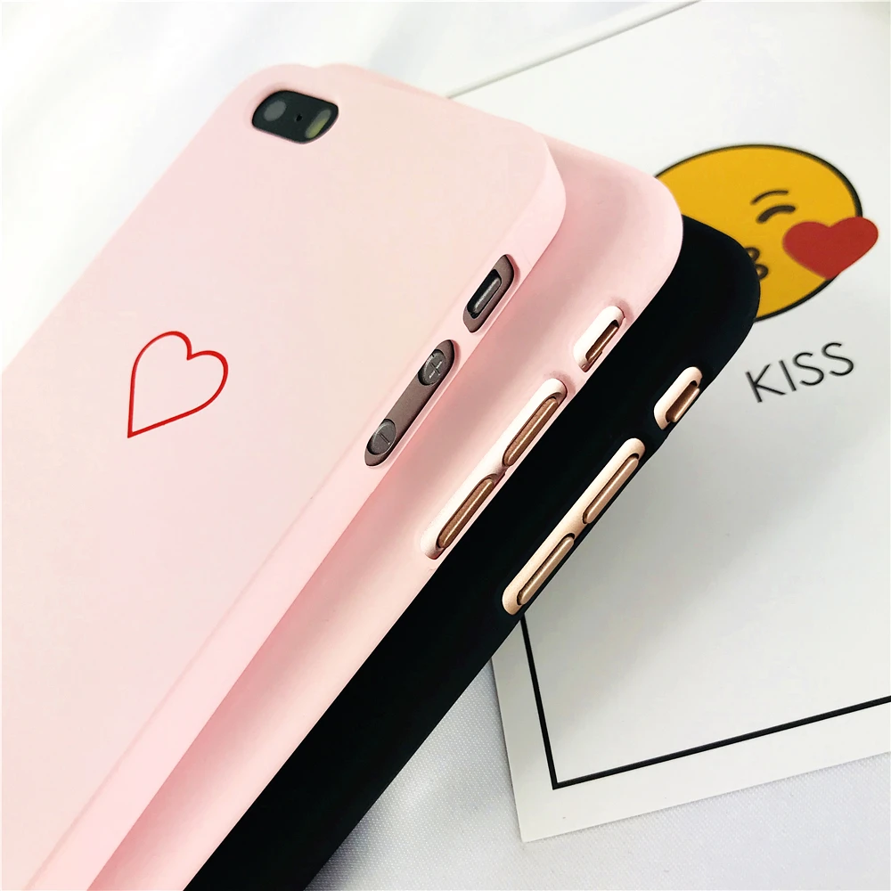 Чехлы для Iphone 7 Японии Южная Корея личность небольшой любовь сердце чехол