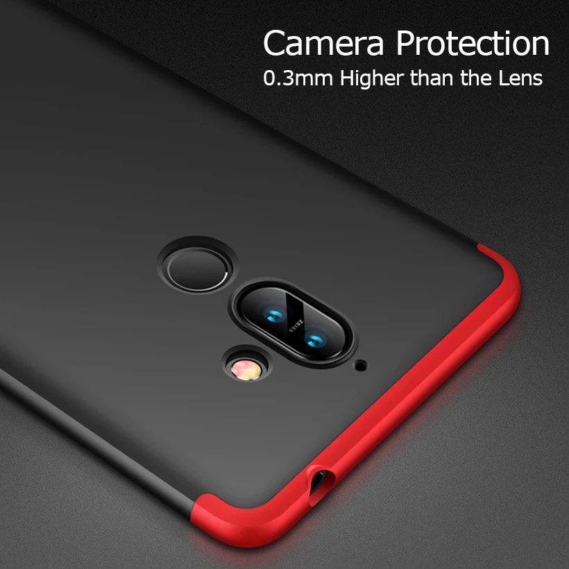 Чехол для Nokia 7 Plus 360 Полное покрытие 6 1 X6 2018 TA 1099 Пластиковые чехлы Asus Zenfone Max Pro M1