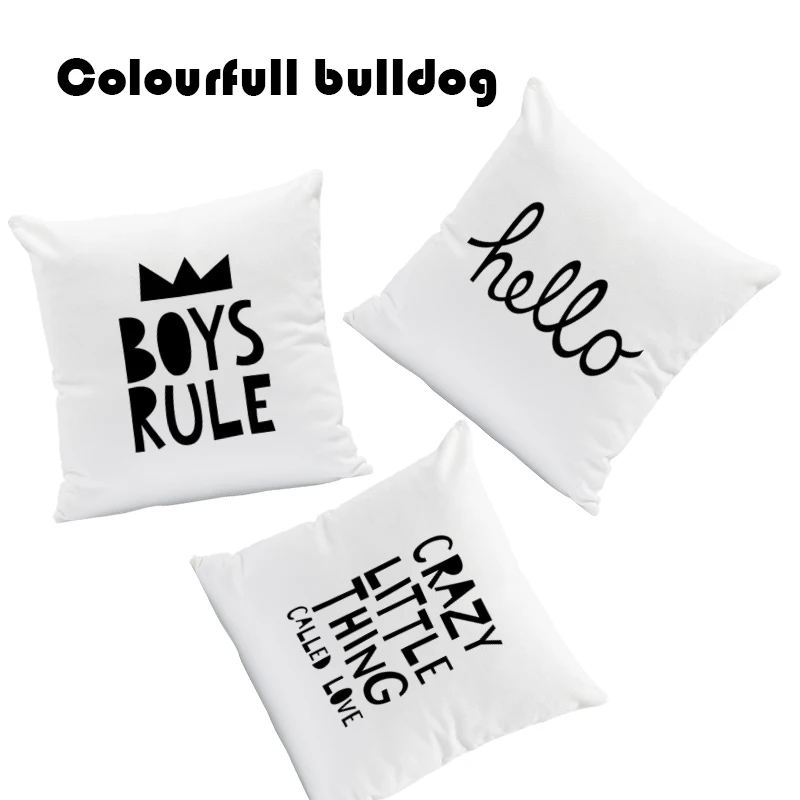 Подушка с надписью Love Word наволочка King Hello Be Brave лоскутное шитье Пляжное украшение