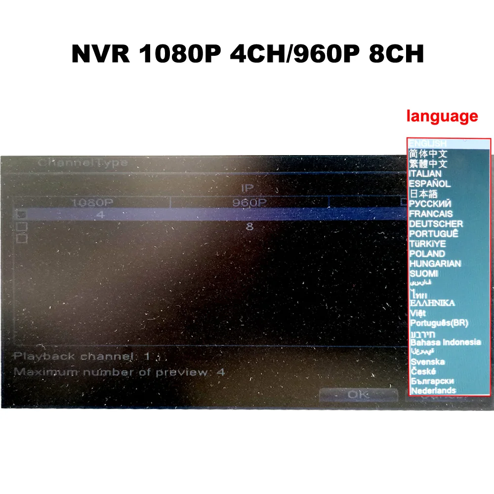 Сетевой видеорегистратор 4CH/1080 P 8CH 960P 720P основная плата DVR сетевой видеорегистратор Система безопасности камеры ONVIF H.264
