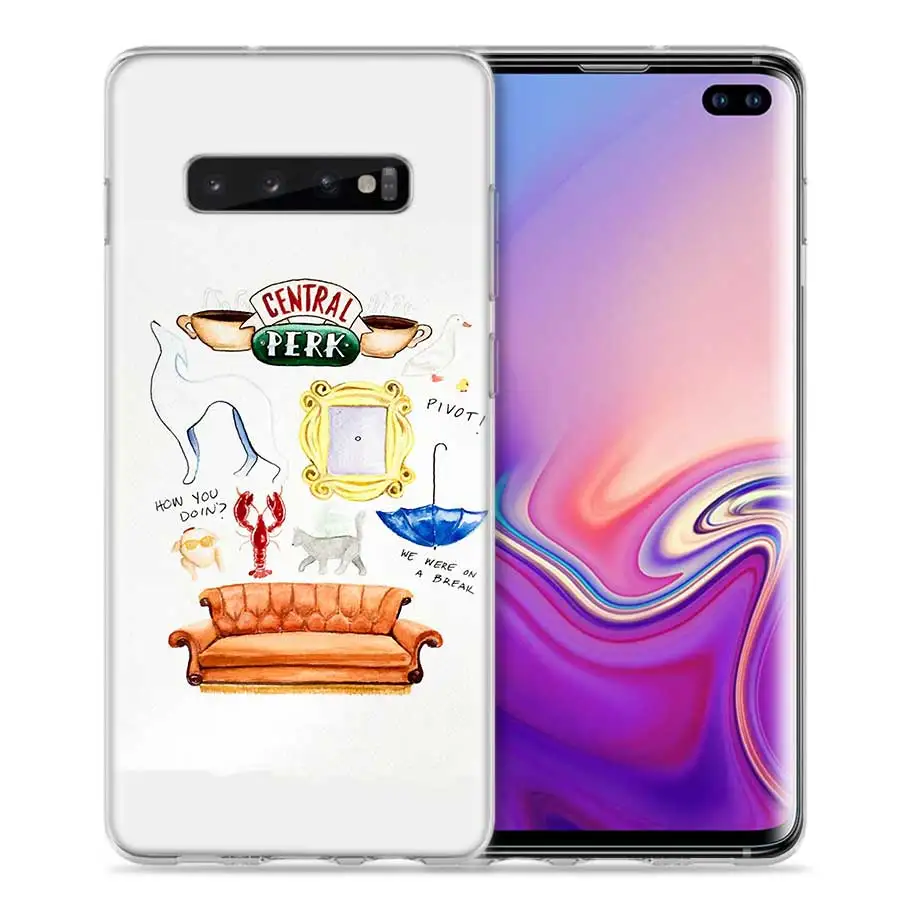 04 Друзей вместе ТВ Показать чехол для samsung Galaxy S8 S9 S10 5G S10e S7 Note 8, 9, 10, J4 J6 плюс J5 J8 J3 силиконовые чехлы для телефона - Color: 04