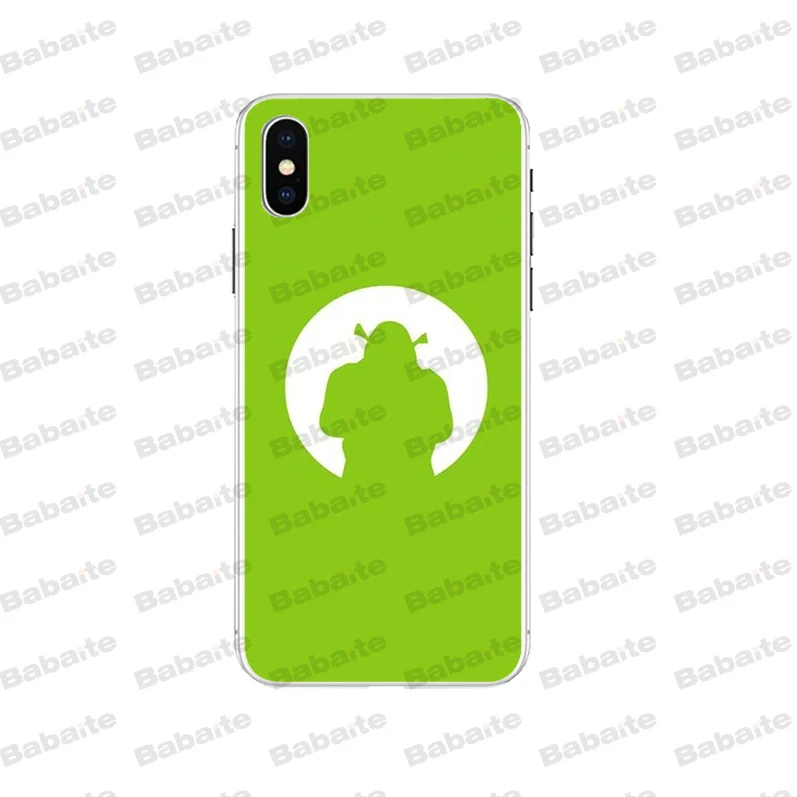 Babaite Green Shrek Popular Custom TPU Phone Cover for iPhone 8 8Plus 5 5S 6 6S 7 7plus X XS MAX XR
