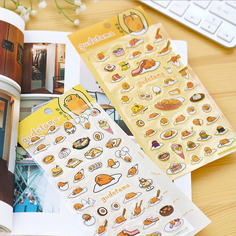 Мультфильм Gudetama бумажный стикер пакет DIY дневник украшение наклейка альбом