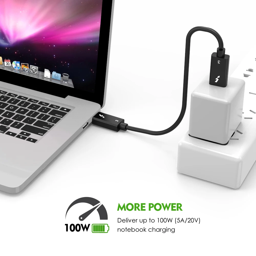 Кабель USB Type C Thunderbolt 3 100 Вт 5K двойной 4K 60 Гц|Компьютерные кабели и разъемы| |