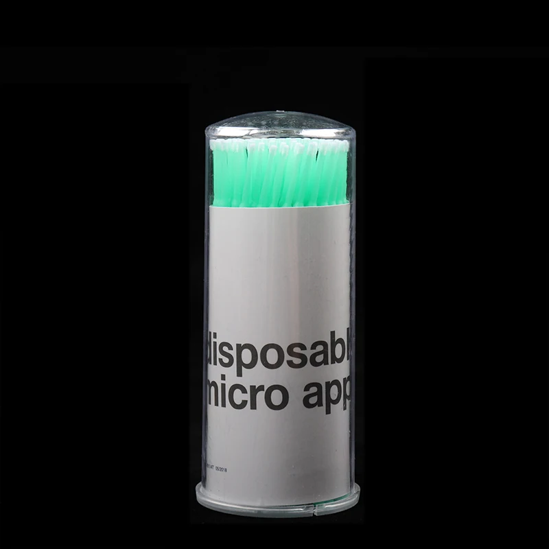 Light Green 300 шт/партия Одноразовые индивидуальные Аппликаторы микрощетки в трубке тушь для ресниц палочки для макияжа Кисти для наращивания ресниц Инструменты - Handle Color: Light Green