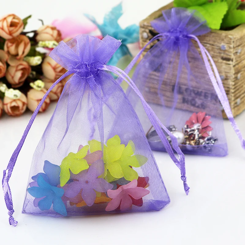 

30X40cm (12"x16")Free Shipping Violet Color Jewelry Packing Drawable Organza Bags Big Wedding Gift Bags & Pouches 100pcs/lot