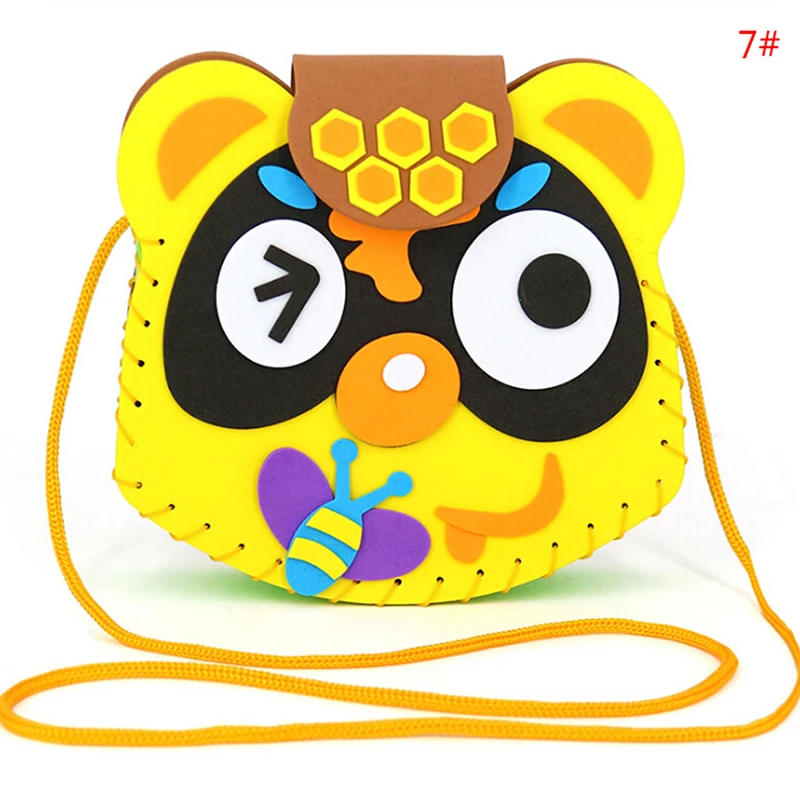 Детские креативные Обучающие сумки DIY милые Мультяшные поделки швейные Рюкзаки