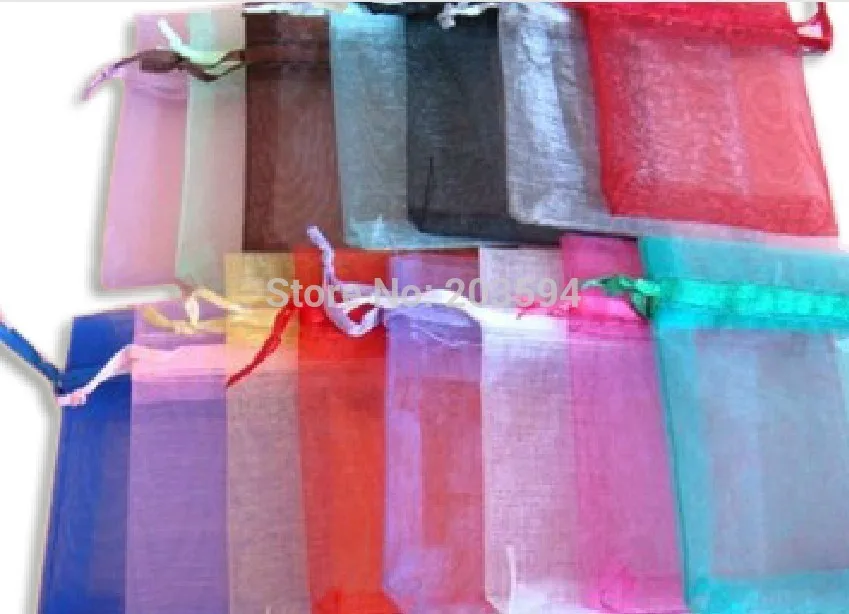 

HDYU! ,Drawable Organza Bags 9x12 cm,Wedding Gift Bags,Jewelry Packing Bags,Wedding Pouches,Multi-Colors 100pcs/lot