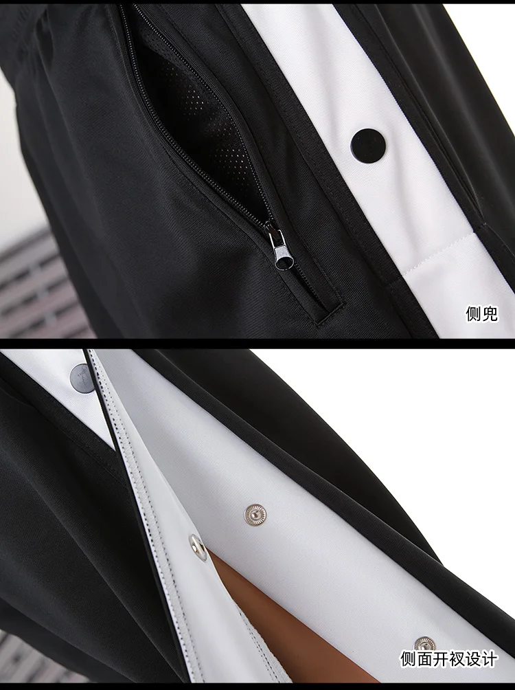 Hip Hop Dance Pants Sexy Black Split Trousers Pole Dancing Costume Clothes Woman Ballroom Practice Competition Street Wear DT681