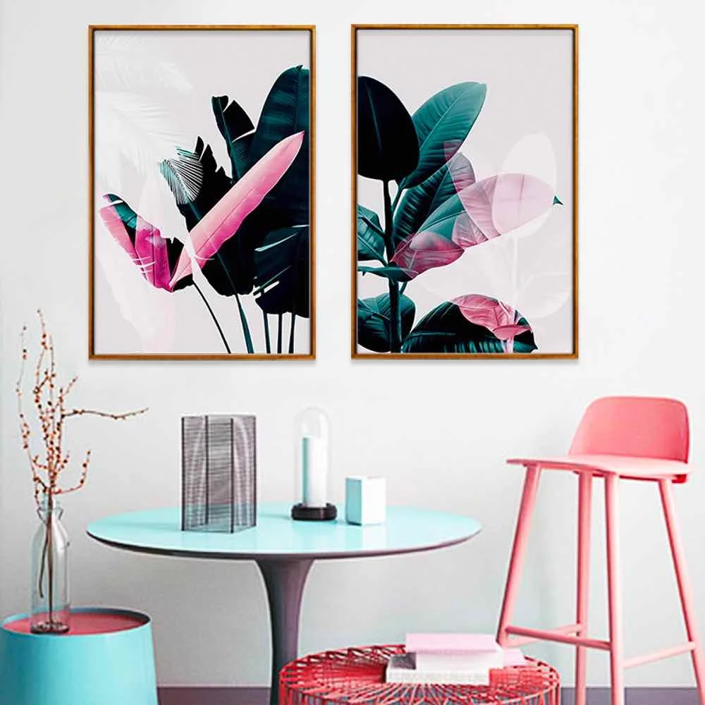 

HAOCHU Beautiful Plant Leave Canvas Painting For Living Room Home Decor Painting Print Poster Simple Nordic Wall Picture