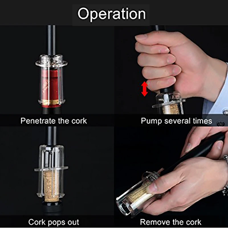 Качественный штопор WALFOS для красного вина булавки из нержавеющей стали с