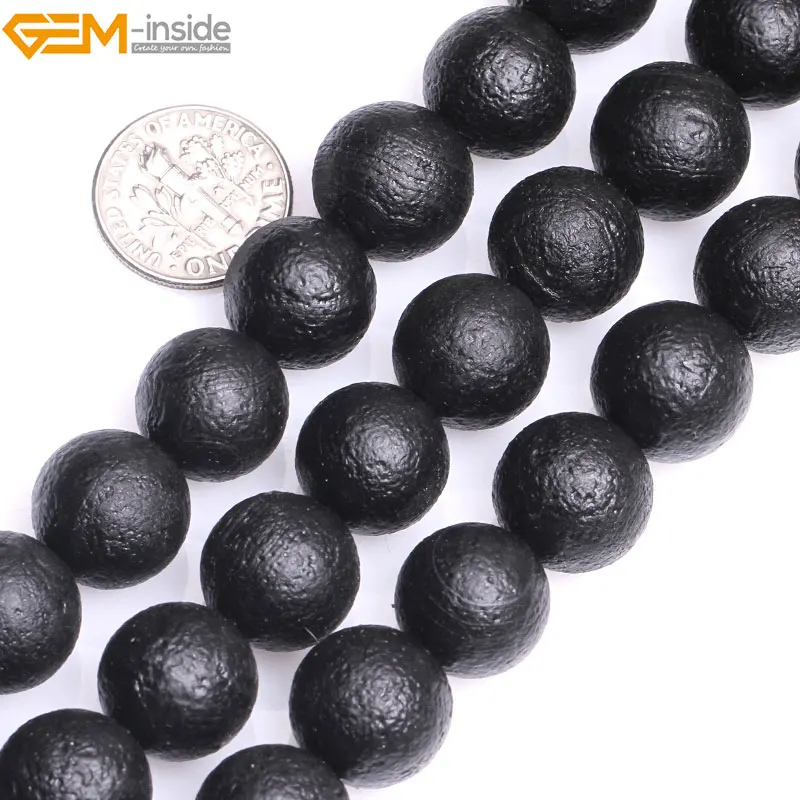 Natural Round Black Frost Matte Agates Beads For Jewelry Making 15inches 8-14mm DIY Jewellery FreeShipping Wholesale Gem-inside | Украшения