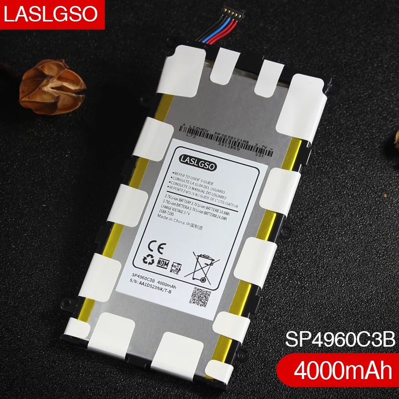 

100% Высококачественная замена для samsung Galaxy Tab 2 7.0 P3100 P6200 P3110 Tab 7,0 Plus SP4960C3B (7,0 Вт-ч) 4000 мАч, Новая батарея