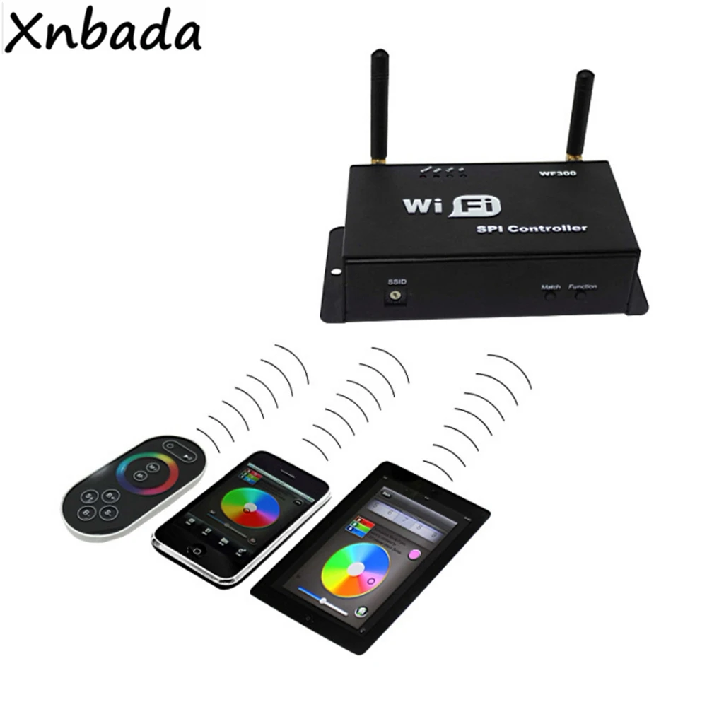 WIFI300 SPI RGB Led контроллер с сенсорным экраном пульт дистанционного управления для
