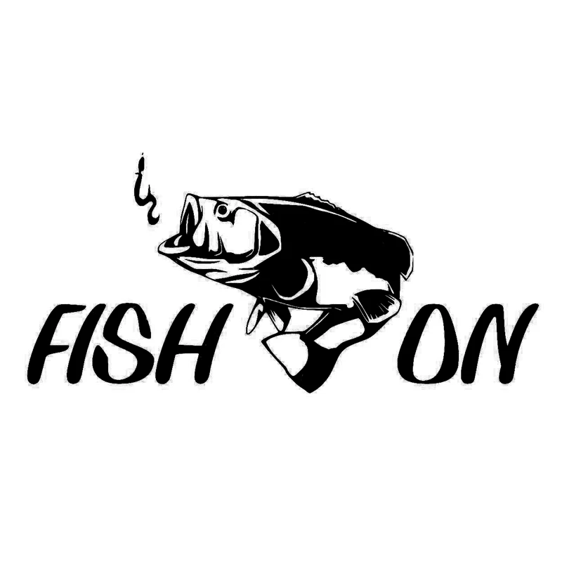 

30cm Fish On Fashion Decor Decal Vinyl Car Sticker 6Zf-073