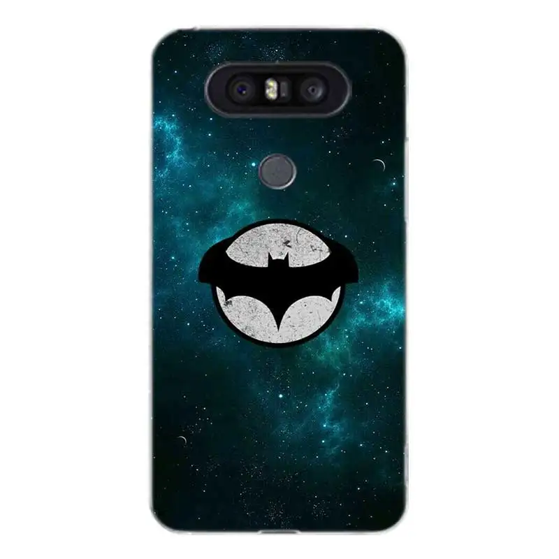 Batman Logo Painted Pattern Soft Rubber Case For LG Q8 Q7 Q6 G6 G7 G5 G4 V40 V30 V20 V10 K8 K10 2018 2017 Cover |