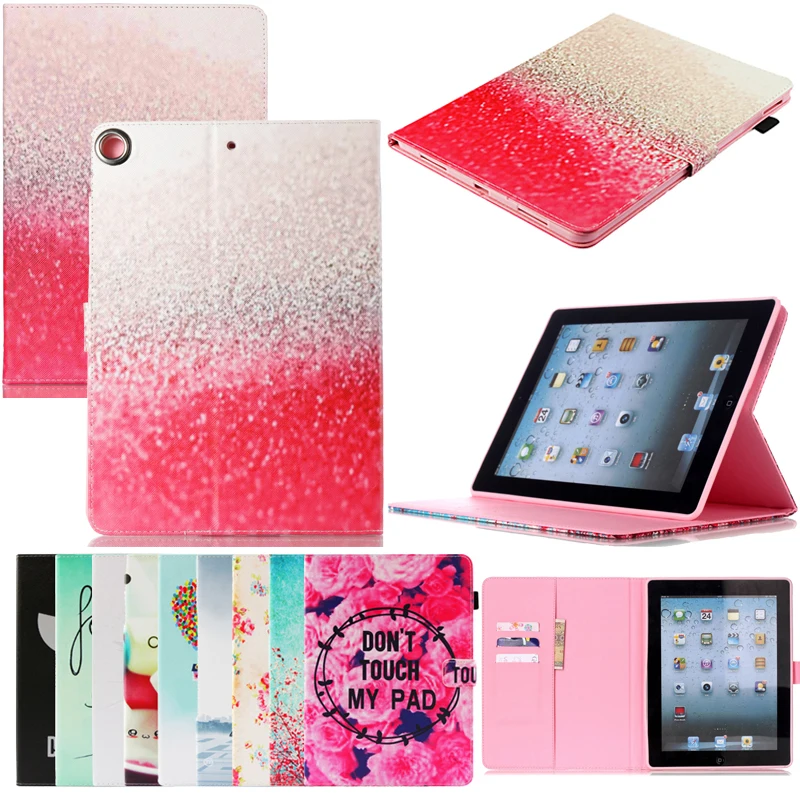 Чехол для планшета iPad8 iPad 9 7 2017 2018 A1822 роскошный кожаный кошелек с мультяшным